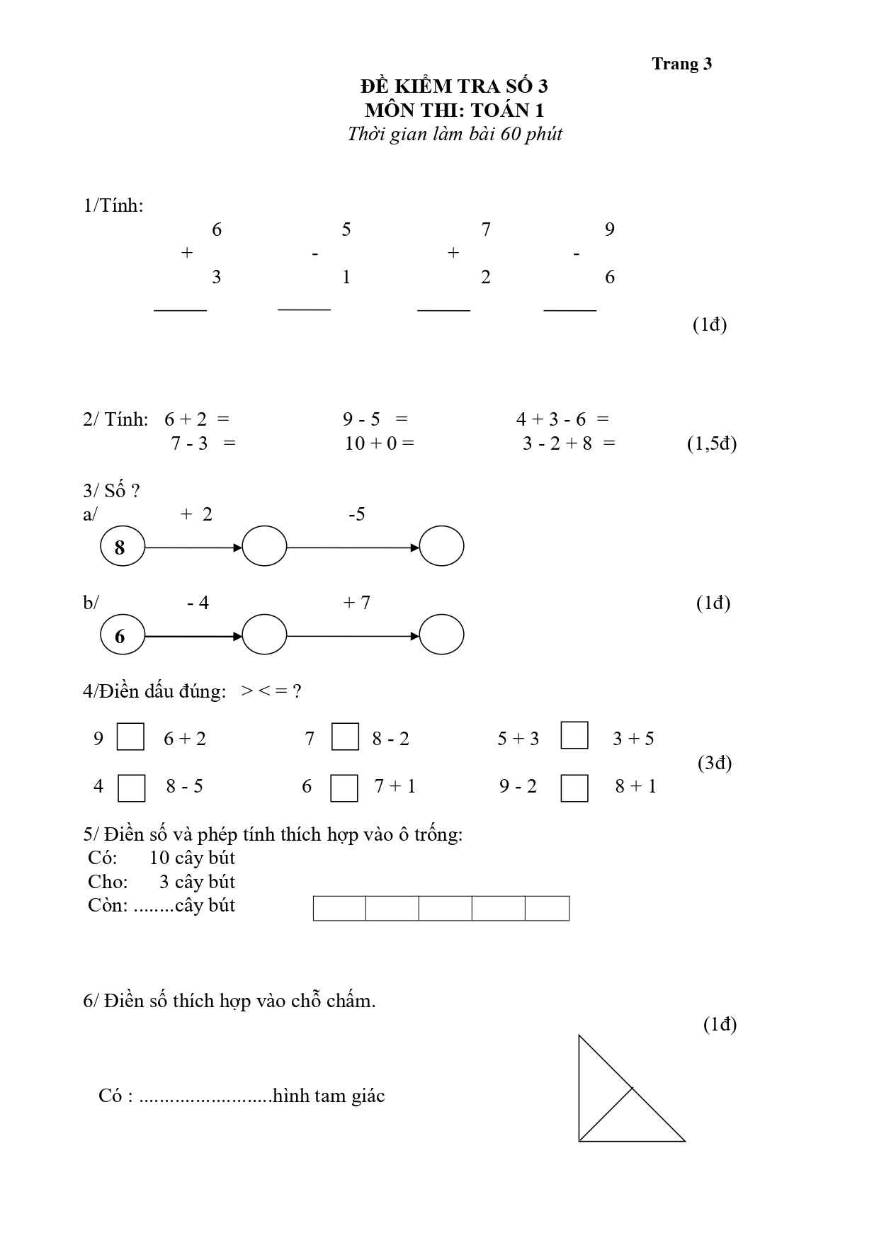 25 de thi hoc ki mon toan va tieng viet lop 1 3*817452