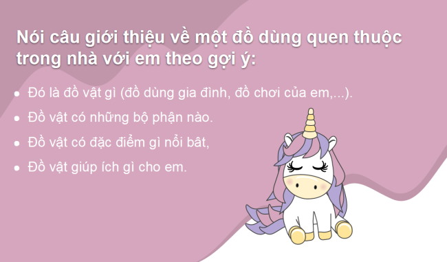 PowerPoint Tiếng Việt 2 Bài 4: Luyện tập giới thiệu đồ vật quen thuộc