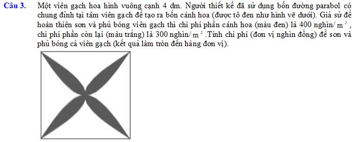 Bài tập về Ứng dụng tích phân