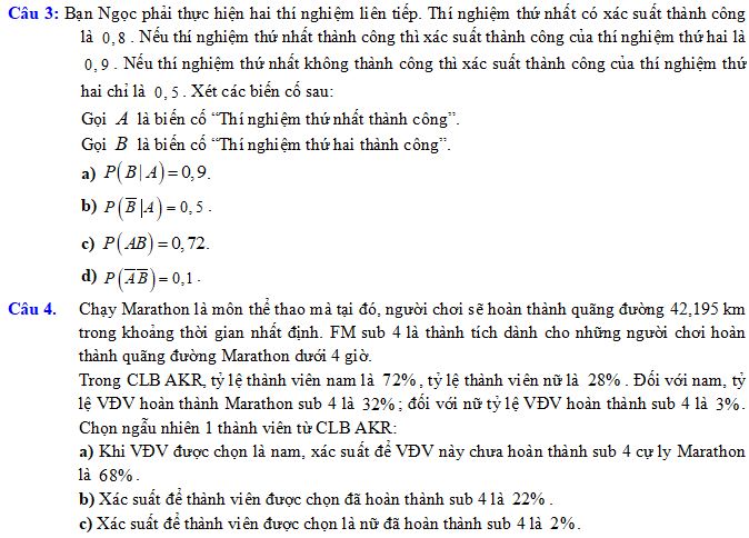 Công thức xác suất toàn phần - công thức Bayes