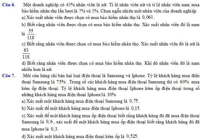 Công thức xác suất toàn phần - công thức Bayes