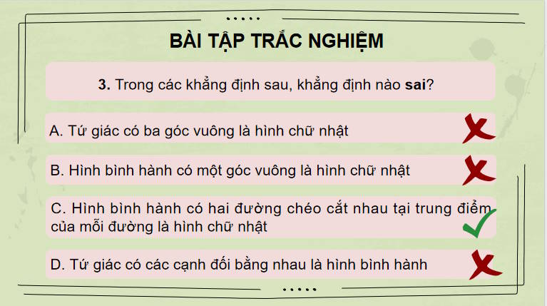 PowerPoint Toán 8 Bài tập cuối chương 3