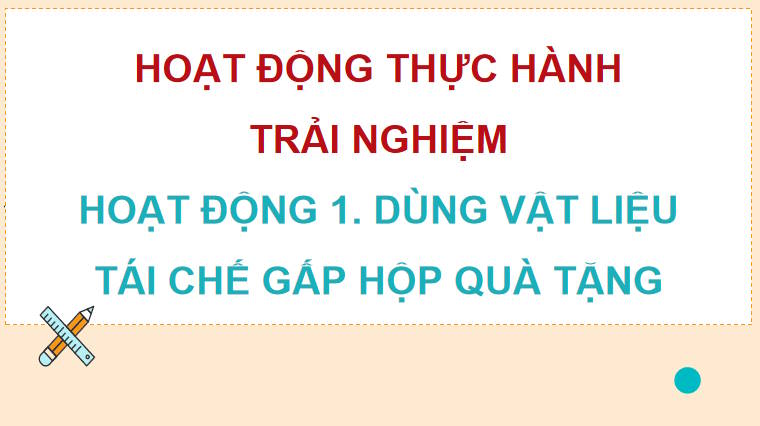 Dùng vật liệu tái chế gấp hộp quà tặng