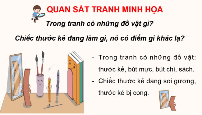 PowerPoint Tiếng Việt 2 Bài 1: Đọc Chuyện của thước kẻ