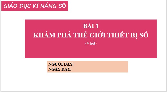 PowerPoint Giáo dục kĩ năng công dân số lớp 1