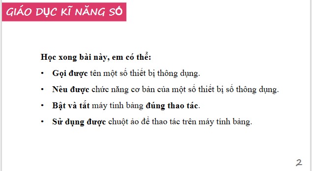 PowerPoint Giáo dục kĩ năng công dân số lớp 1