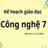 Kế hoạch giáo dục môn Công nghệ 7 năm học 2025 - 2026 - Kết nối