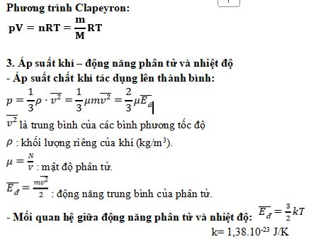 Bài tập về khí lí tưởng