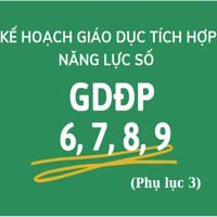 Kế hoạch giáo dục môn Giáo dục địa phương 6,7,8, 9 tích hợp năng lực số sách - Hưng Yên  