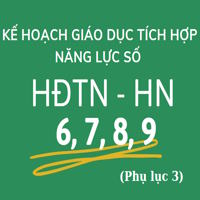Kế hoạch tích hợp năng lực số môn Hoạt động trải nghiệm - Hướng nghiệp lớp 6,7,8, 9 sách Kết nối
