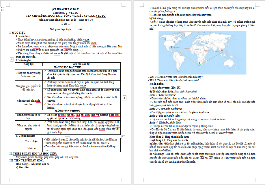 Giáo án PowerPoint Toán 10 Bài 2