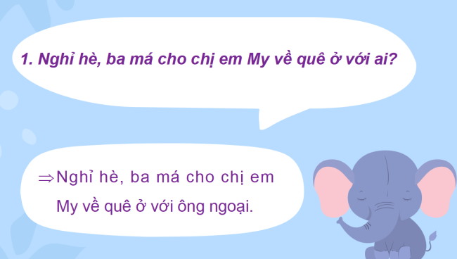 PowerPoint Tiếng Việt 2 Bài 13: Viết về một việc em đã làm thể hiện sự quan tâm, chăm sóc ông bà