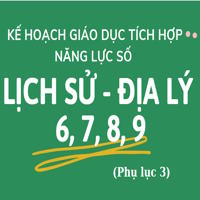 Kế hoạch tích hợp năng lực số, AI môn Lịch sử - Địa lí lớp 6, 7, 8, 9 Kết nối tri thức