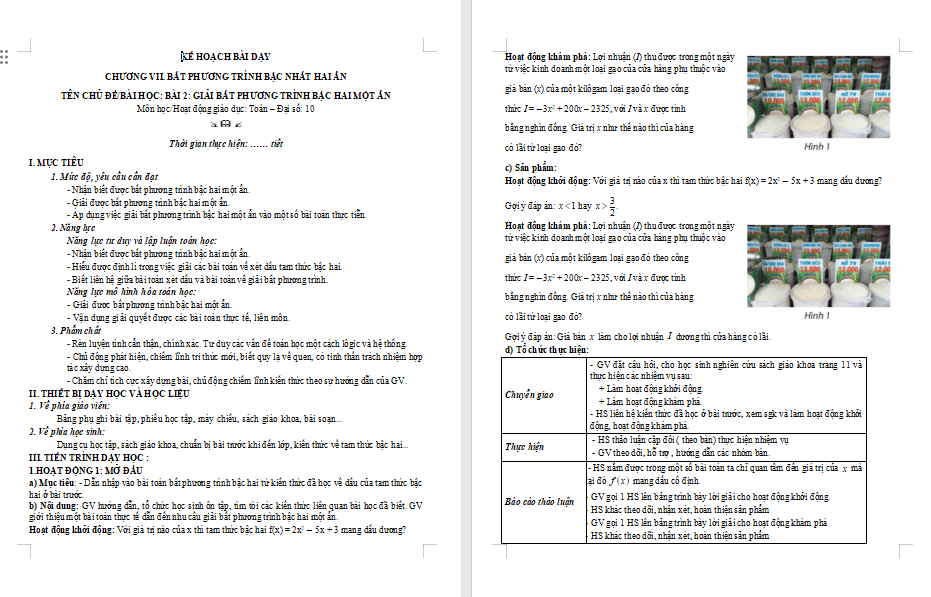 Giáo án PowerPoint Toán 10 Bài 2