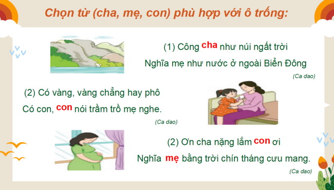 PowerPoint Tiếng Việt 2 Bài 15: Nấu bữa cơm đầu tiên