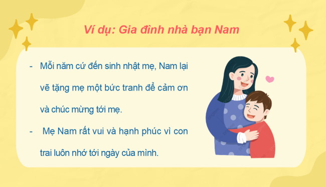 PowerPoint Tiếng Việt 2 Bài 15: Viết về một việc em đã làm thể hiện tình cảm yêu quý, biết ơn bố mẹ