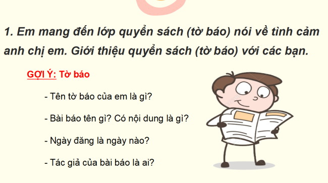 PowerPoint Tiếng Việt 2 Bài 16: Đọc sách báo viết về anh chị em