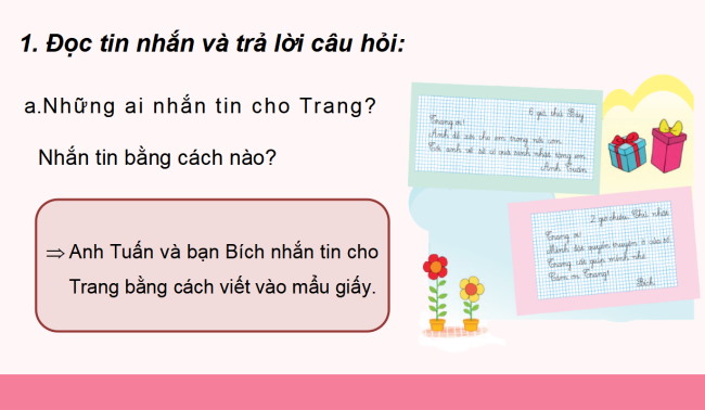 PowerPoint Tiếng Việt 2 Bài 17: Tập viết tin nhắn