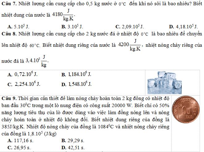 Bài toán về Bài tập vật lí nhiệt
