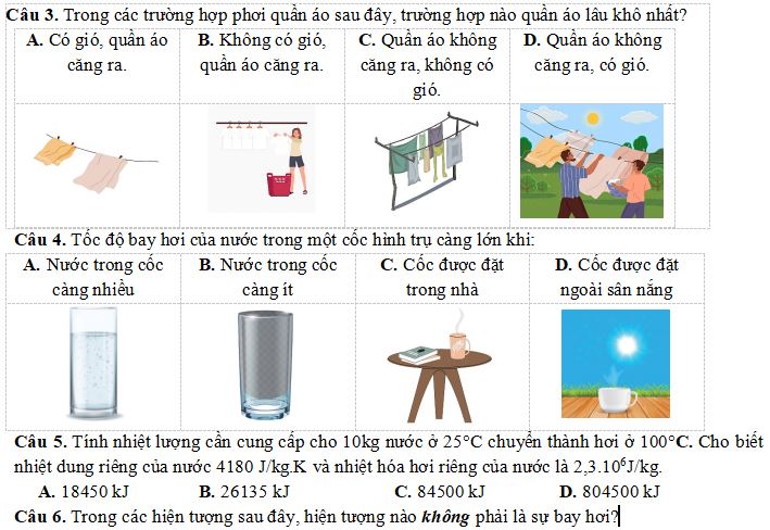 Bài tập Nhiệt hóa hơi riêng