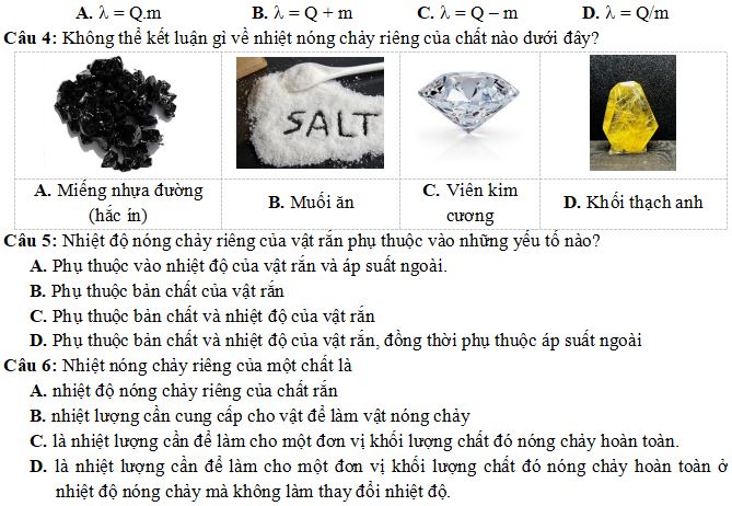 Nhiệt nóng chảy riêng