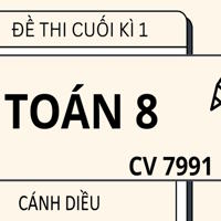 Đề thi cuối học kì 1 Toán 8 theo CV 7991 sách Cánh diều - số 4