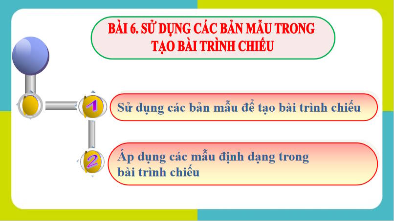 Giáo án PowerPoint Tin học 8 Bài 6: Sử dụng các bản mẫu trong tạo bài trình chiếu