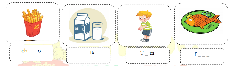 Ôn tập Tiếng Anh lớp 1 Unit 5 có đáp án minh họa 2