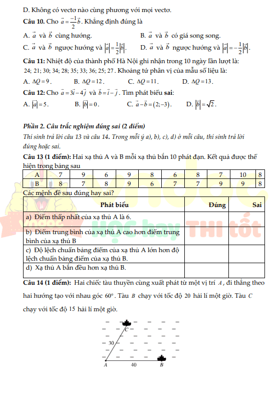 Bo de thi HK1 Toan 10 Ket noi tri thuc 12*829601