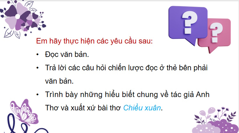 PowerPoint Ngữ văn 9 Bài 7: Chiều xuân