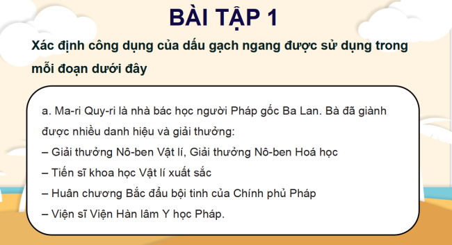 PowerPoint Tiếng Việt 4 Bài 29: Luyện tập về dấu gạch ngang