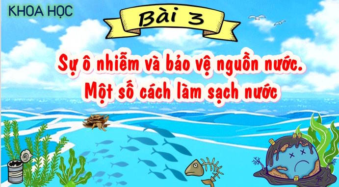 PowerPoint Khoa học 4 Sự ô nhiễm và bảo vệ nguồn nước, một số cách làm sạch nước