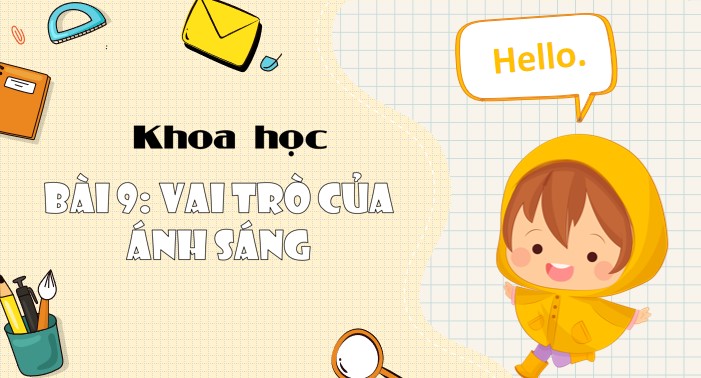 PowerPoint Khoa học 4 Vai trò của ánh sáng