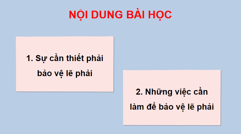 Bảo vệ lẽ phải