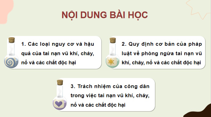 Phòng ngừa tai nạn vũ khí cháy nổ và các chất độc hại