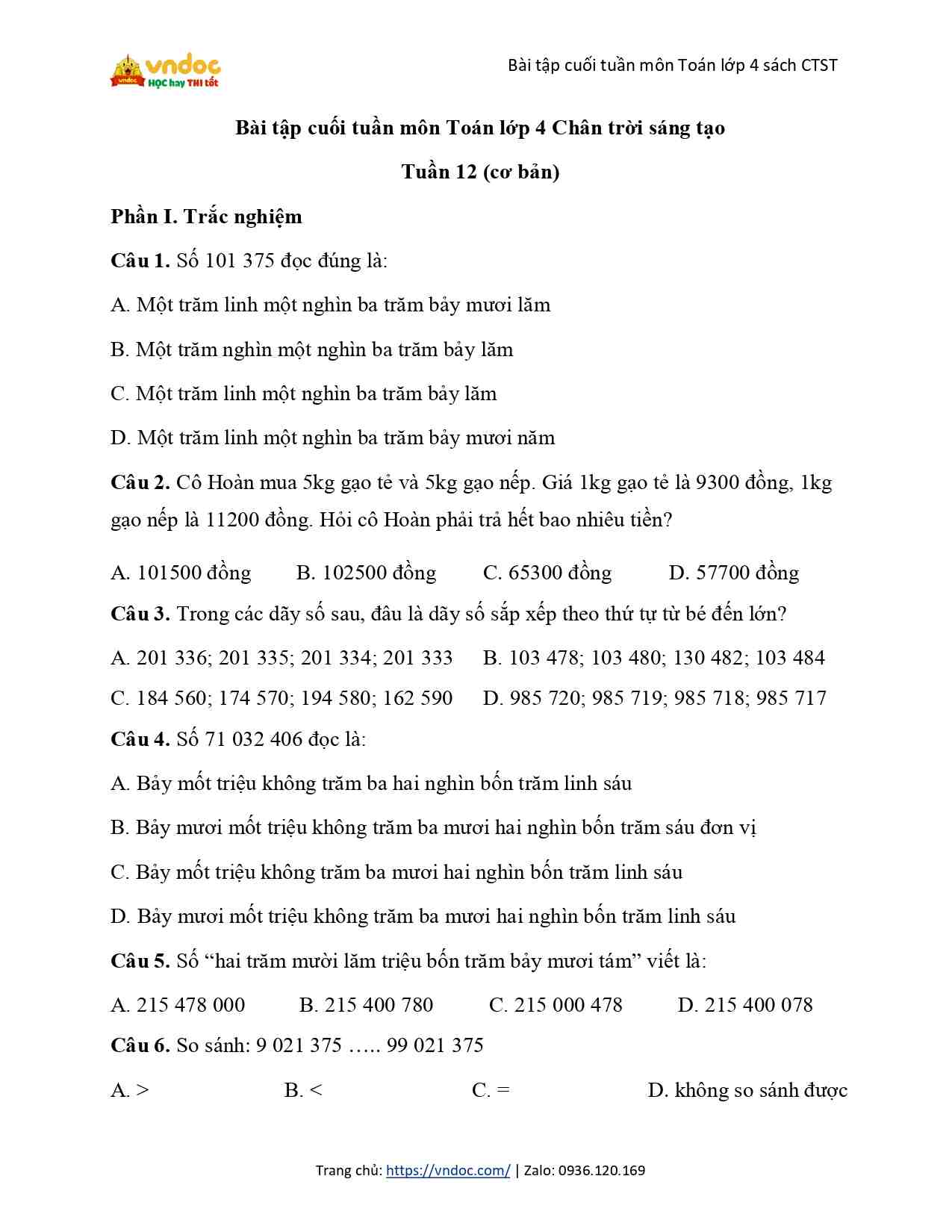 phieu bai tap cuoi tuan 12 toan 4 co ban ctst page 0001*831456