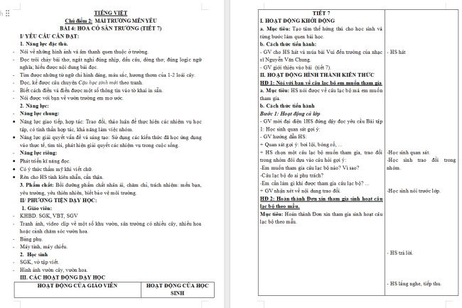 Giáo án Tiếng Việt 3 Bài 4: Điền thông tin vào tờ khai in sẵn