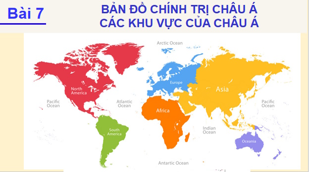 Bản đó chính trị châu Á các khu vực của châu Á