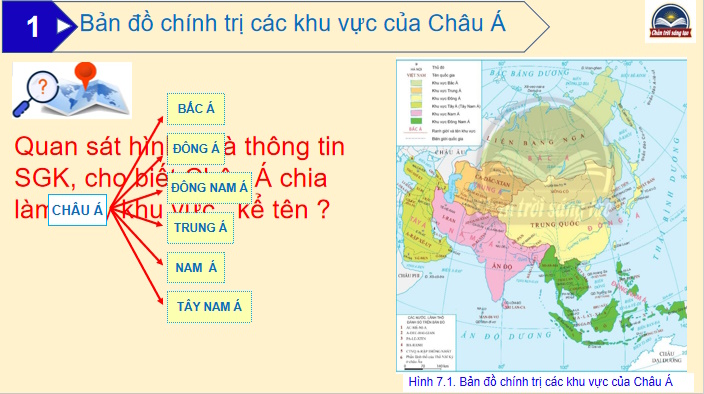 Bản đó chính trị châu Á các khu vực của châu Á