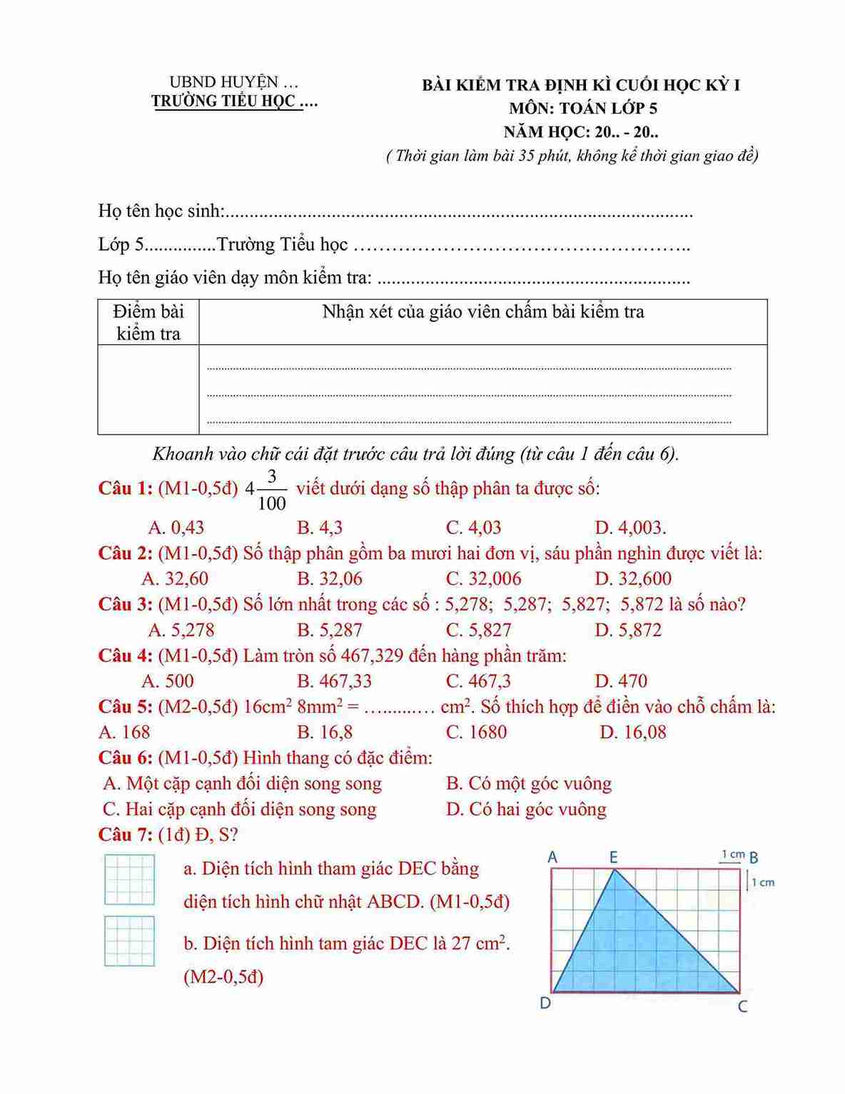 De thi hoc ki 1 toan lop 5 KNTT de so 10 hinh anh 1*833561