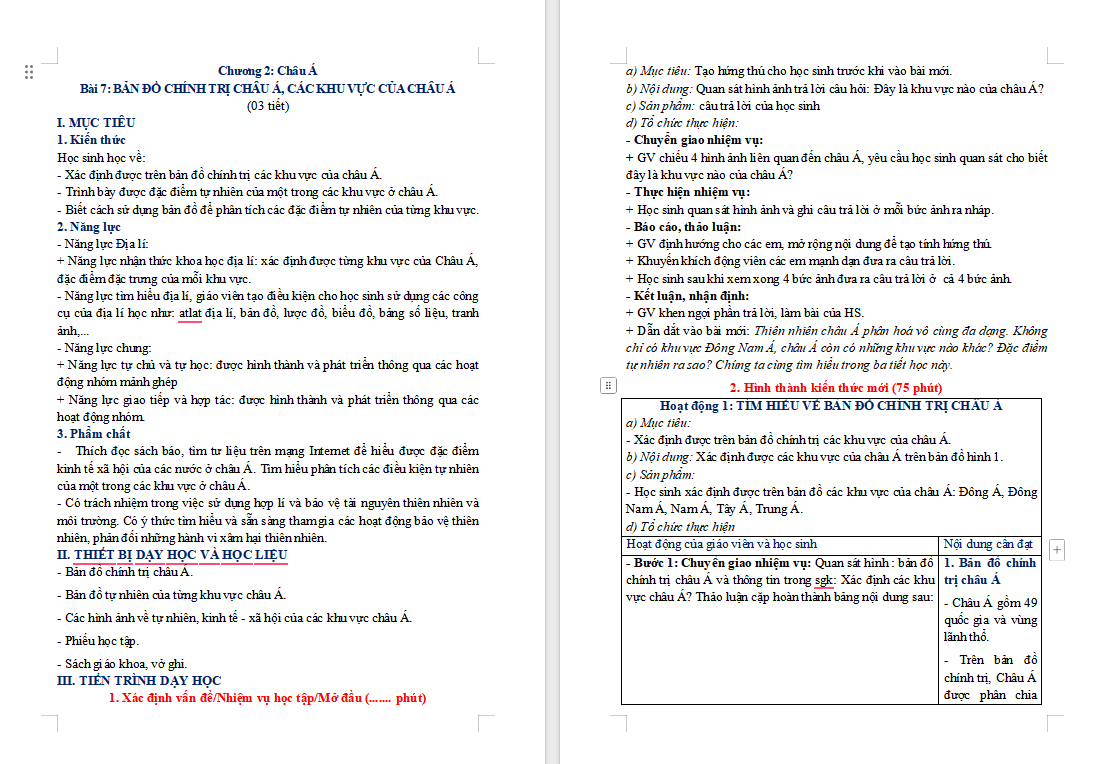 Bản đó chính trị châu Á các khu vực của châu Á