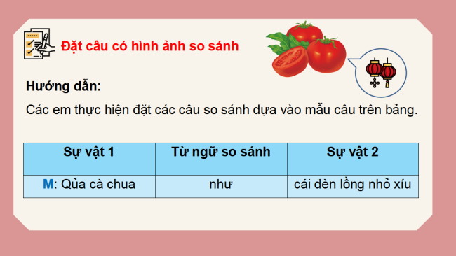 PowerPoint Tiếng Việt 3 Bài 3: So sánh