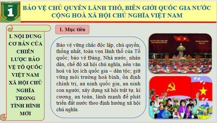 Giáo án PowerPoint Giáo dục Quốc phòng 11 Bài 1