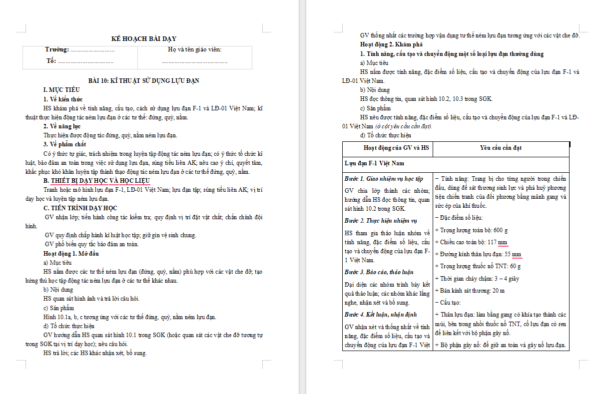 Giáo án PowerPoint Giáo dục Quốc phòng 11 Bài 10