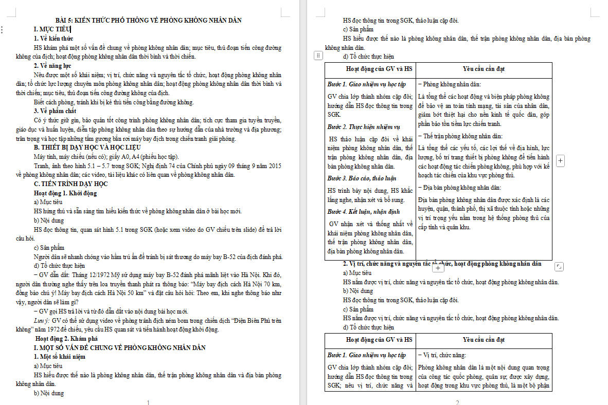 Giáo án PowerPoint Giáo dục Quốc phòng 11 Bài 5