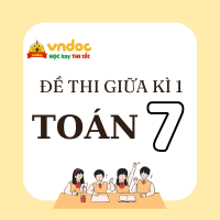 Đề thi giữa kì 1 Toán 7 Kết nối tri thức Theo CV 7991