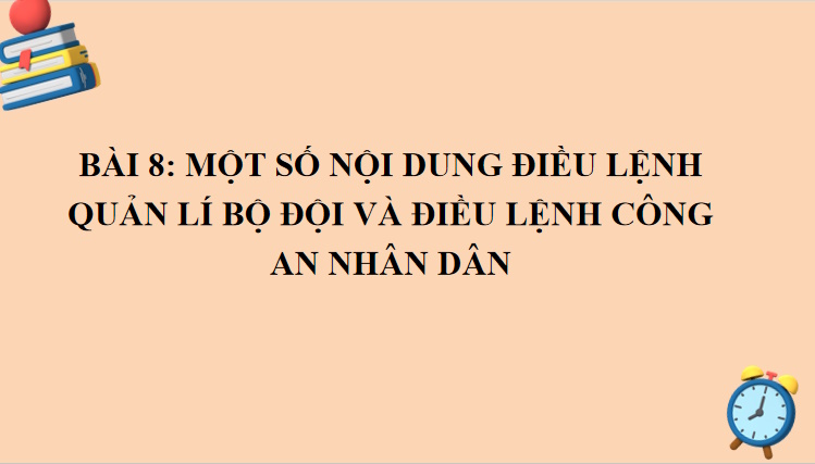 Giáo án PowerPoint Giáo dục Quốc phòng 10 Bài 8