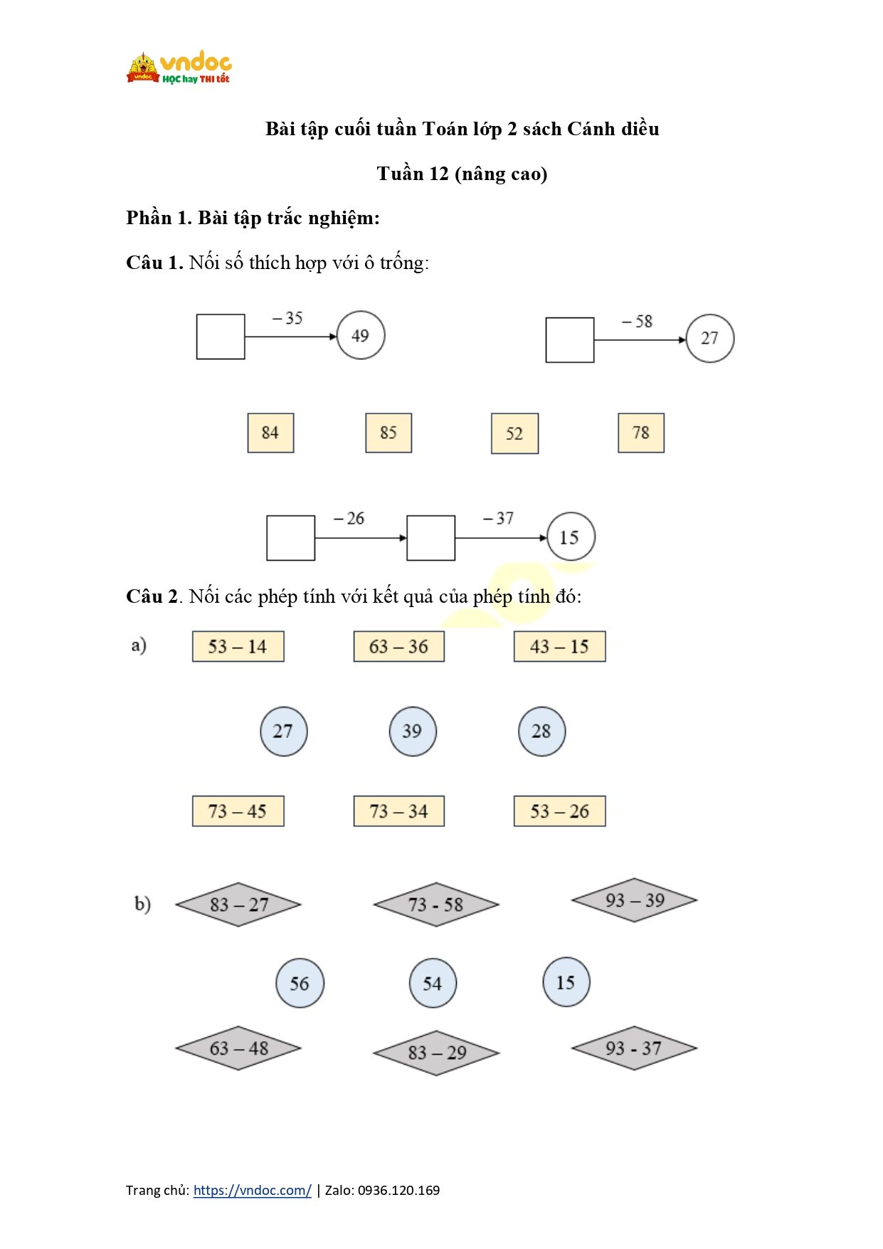 bai tap cuoi tuan 12 toan nang cao lop 2 canh dieu page 0001*834947