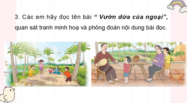 PowerPoint Tiếng Việt 3 Bài 2: Vườn dừa của ngoại