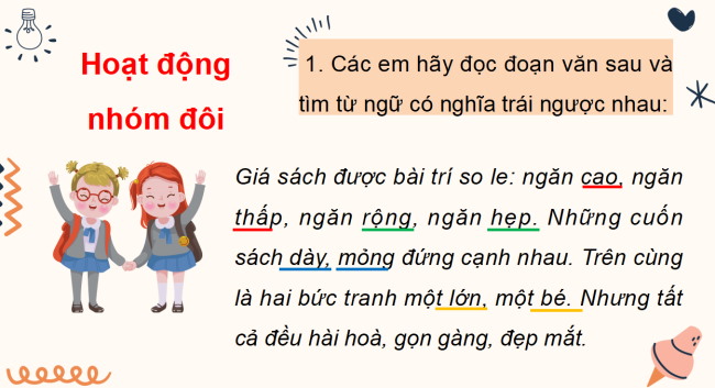 PowerPoint Tiếng Việt 3 Bài 3: Từ có nghĩa trái ngược nhau